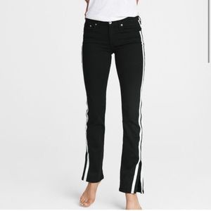 rag & bone Cate Mid-Rise Flare - Clean Black Size 26